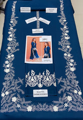 AZURE - 2 PIECE UNSTICED IN DHANAK